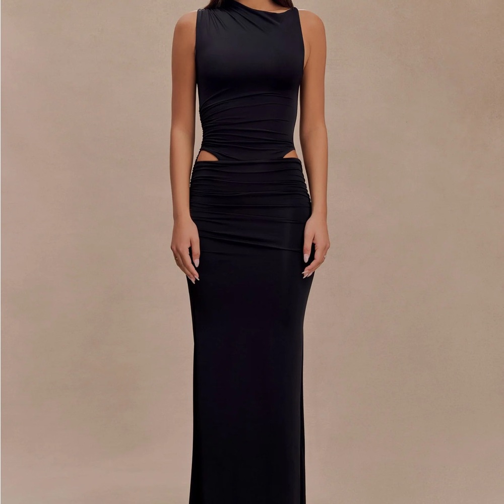 Meshki Kaia Slinky Cut Out Maxi Dress